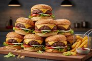 8 stuks overheerlijke hamburgers